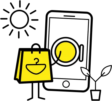 Logo con smartphone lavatrice